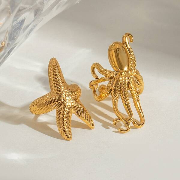 304 Stainless Steel Cuff Earrings