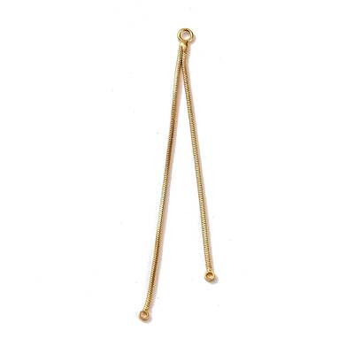 Brass Square Snake Chain Big Pendants
