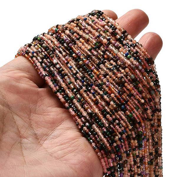 Natural & Synthetic Mixed Gemstone Beads Strands