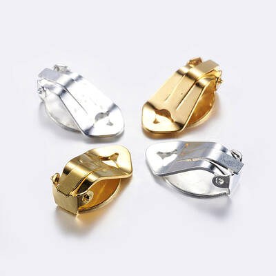Brass Clip-on Earring Settings