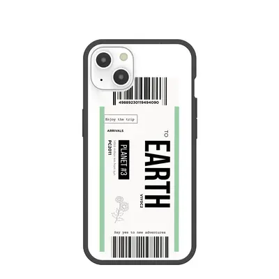 Clear Earthbound iPhone 13 Case With Black Ridge