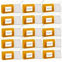 15Pcs Lemon Turmeric & Kojic Acid Soap Bar, SummerAcne Face & Body Wash for Men & Women, DailySkincare Cleanser Sets with Soa...