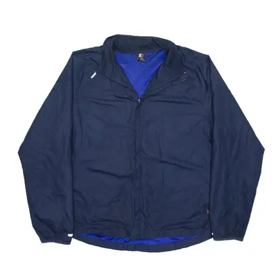 STARTER Windbreaker Jacket Blue Mens XL