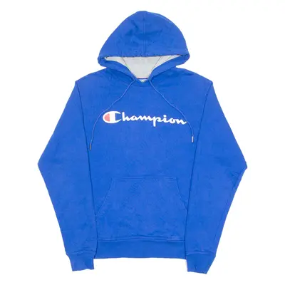 CHAMPION Mens Blue Hoodie S