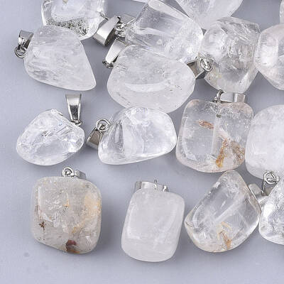 Natural Quartz Crystal Pendants