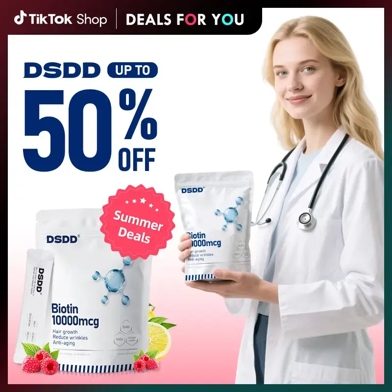 [Black Friday]DSDD 10000 NAD+ Advanced,Biotin Berry Flavor Drink Mix for glassSkin, ANTl AGlNG Support, Energy, and Focus Pre...