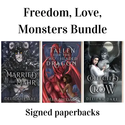 Freedom, Love, Monsters Bookish Bundle: Signed Romance Book Bundle