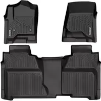 OEDRO Black TPE All-Weather Floor Mats for Chevy Silverado/GMC Sierra 1500 Crew Cab, Chevy Silverado/GMC Sierra 2500HD/3500 H...