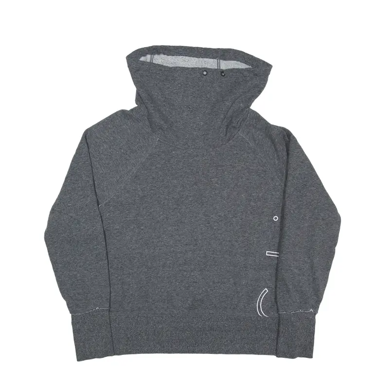 CALVIN KLEIN Performance Sweatshirt Grey High Neck Womens M