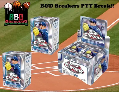 1x 2025 Topps Chrome jumbo box & 2x 2025 Topps Chrome blaster boxes - PYT break - 3 total boxes -250805-3