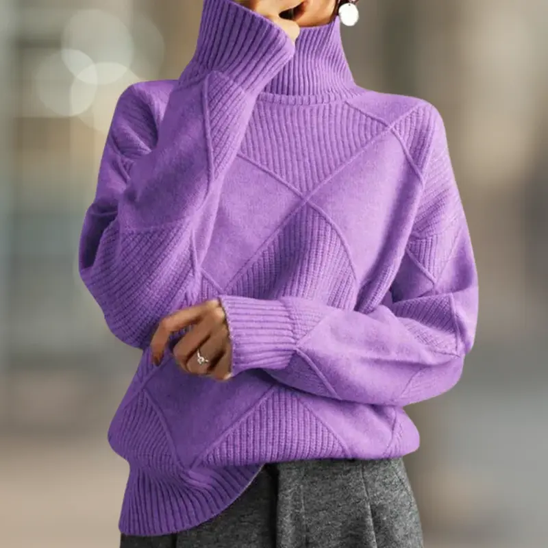 Aspen Ultra Cozy Ribbed Knit Turtleneck Women's Sweater