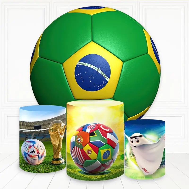Aperturee Football Sport Game Round Birthday Backdrop Kit For Boy | Circle Background For Party | Circle Party Backdrop | Cus...