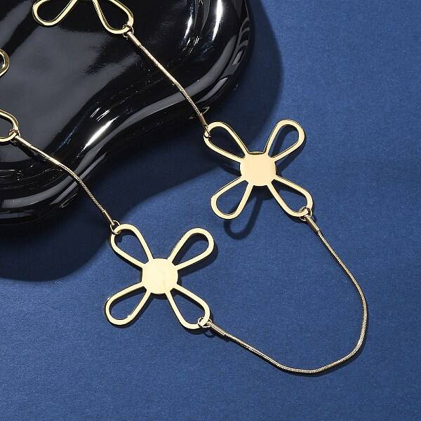 304 Stainless Steel Cross Link Chain Necklaces