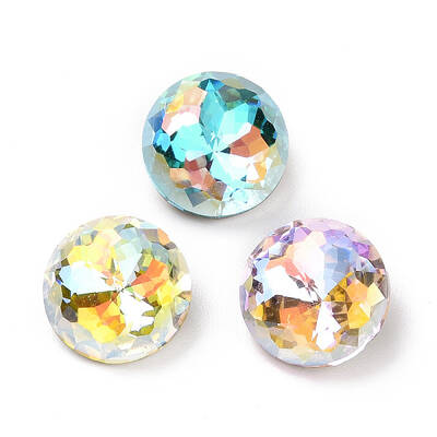 Light AB Style K9 Glass Rhinestone Cabochons