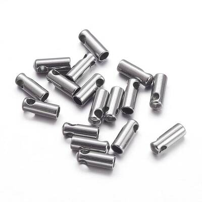 Tarnish Resistant 201 Stainless Steel Cord Ends