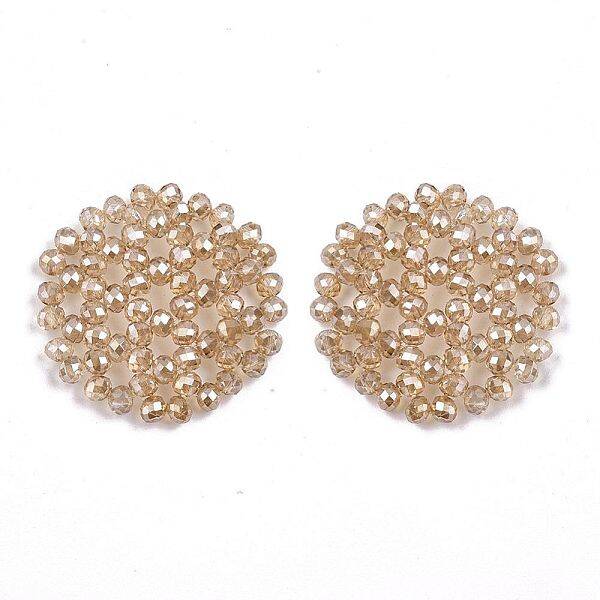 Plating Acrylic Woven Beads