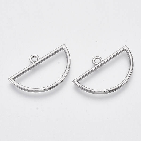 Alloy Open Back Bezel Big Pendants