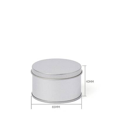 Round Tinplate Candle Tins with Lid