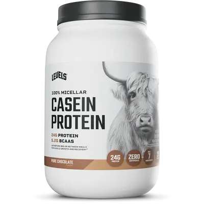 Levels Casein Protein, 100% Micellar, No Artificials, 24G of Protein