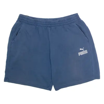 PUMA Mens Casual Shorts Blue 2XL W34