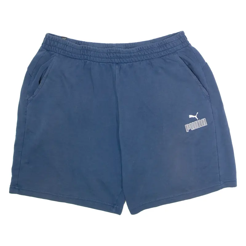 PUMA Mens Casual Shorts Blue 2XL W34