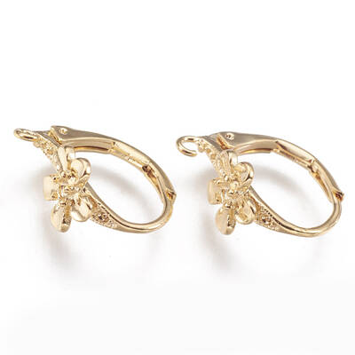 Brass Leverback Earring Findings