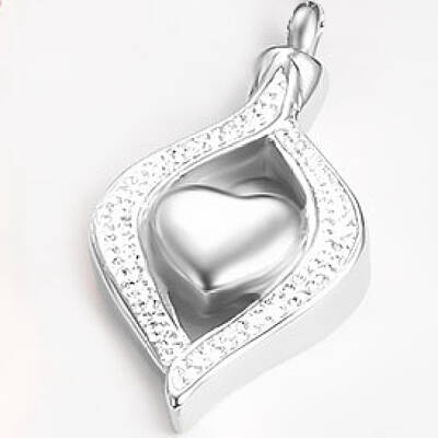 Openable Stainless Steel Memorial Urn Ashes Pendants