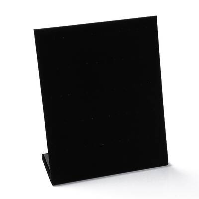 Wood Covered with Velvet Slant Back Earrings Display Stands