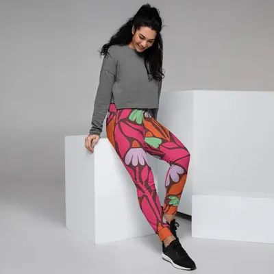 Bloom & Blossom - Artistic Floral Joggers