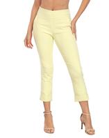 HDE Pull On Capri Pants for Women with Pockets Casual Comfort Dress Fabric Trouser Womenswear business casual women Bottoms B...
