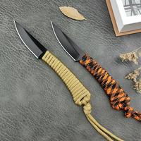 Portable MKC Montana Company Speedgoat Fixed Knife 440c Blade Nylon Rope Handle Outdoor Multi-purpose EDC Tools for Men