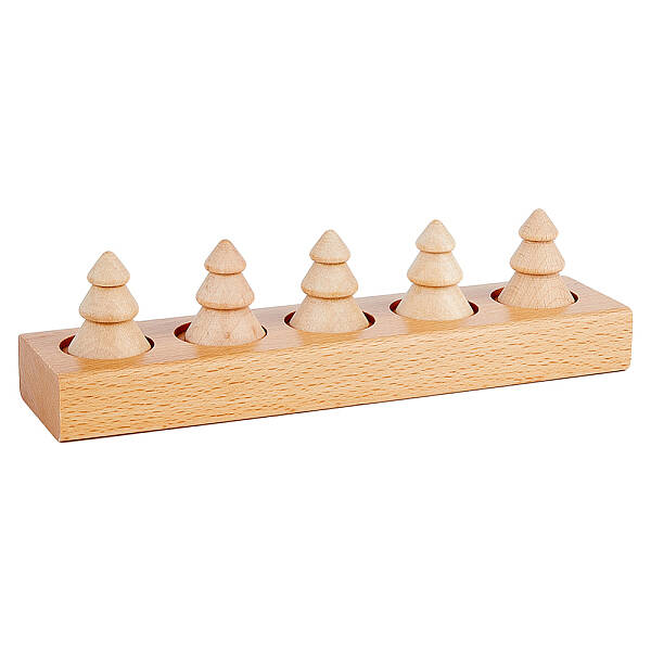 Wood Finger Ring Display Holder