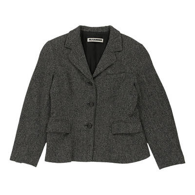 Jil Sander Blazer - Medium Grey Wool Blend | Size: medium