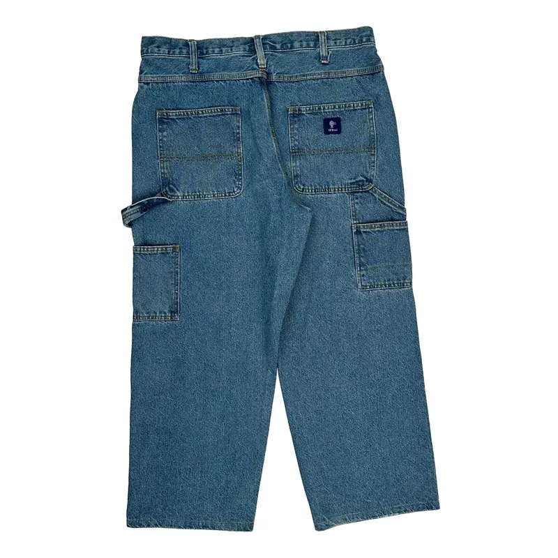 Rk Brand Carpenter Jeans - 35W 26L Blue Cotton