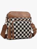 Women's Fashionable Plaid Pattern Shoulder Bag, Casual Versatile Shoulder Bag for Daily Used, Trendy All-match Commuter Bag