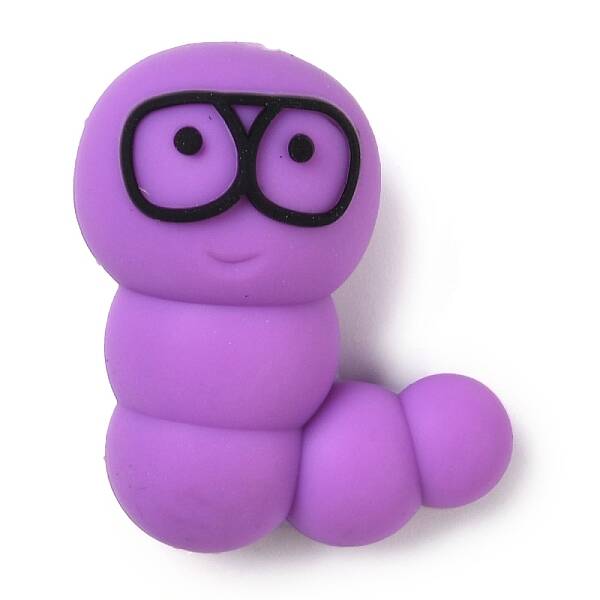 Caterpillar Food Grade Silicone Focal Beads