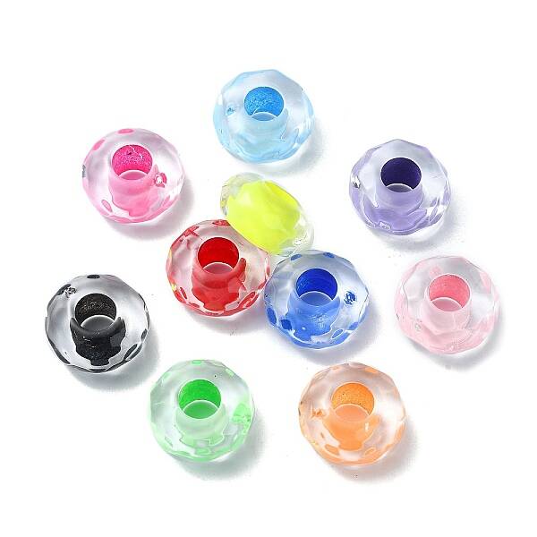 Transparent Acrylic European Beads