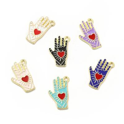 Alloy Enamel Pendants
