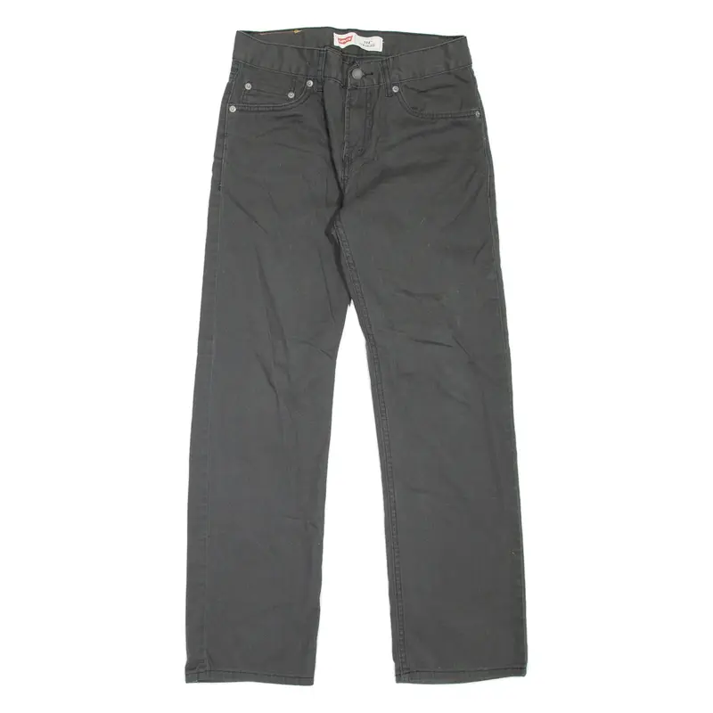 LEVI'S 514 Jeans Boys Grey Slim Straight W29 L29
