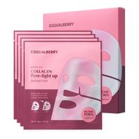 EQQUALBERRY Collagen Pore-Tight Up Mask - PDRN & Low Molecular Collagen for Pore Minimizing and Firming | Korean Collagen Fac...