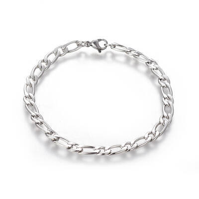 Tarnish Resistant 304 Stainless Steel Figaro Chain Bracelets