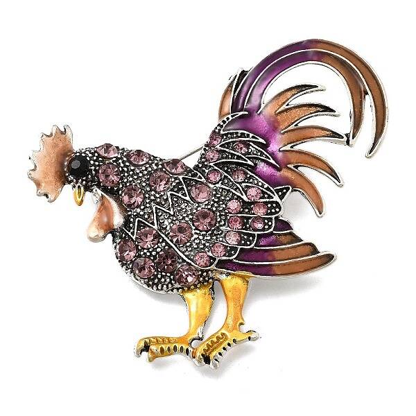 Rooster Enamel Pins