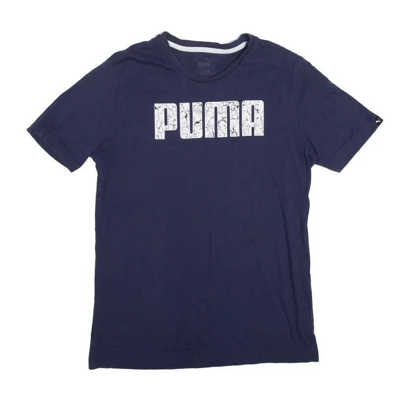 PUMA T-Shirt Blue Short Sleeve Mens S