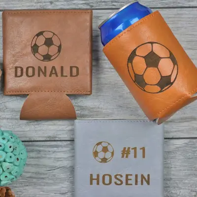 Personalized Soccer Drink Koozie