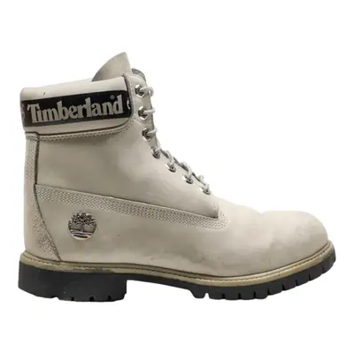 TIMBERLAND Lace-Up Boots Grey Leather Womens UK 8