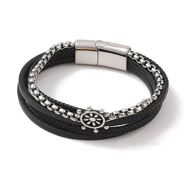Braided Microfiber Leather Multi-strand Bracelets