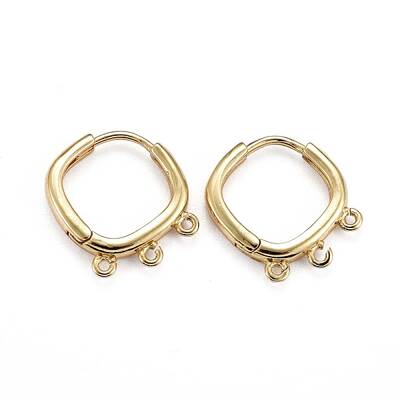 Brass Huggie Hoop Earring Findings