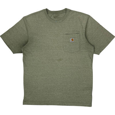 Carhartt Pocket T-Shirt - Medium - Green Cotton Blend