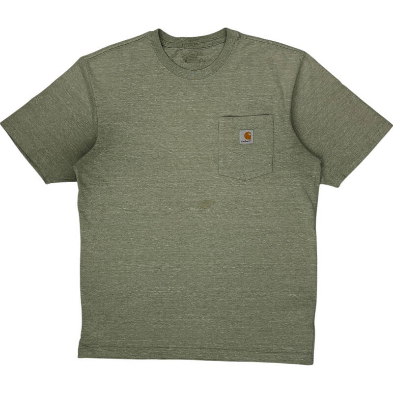 Carhartt Pocket T-Shirt - Medium - Green Cotton Blend