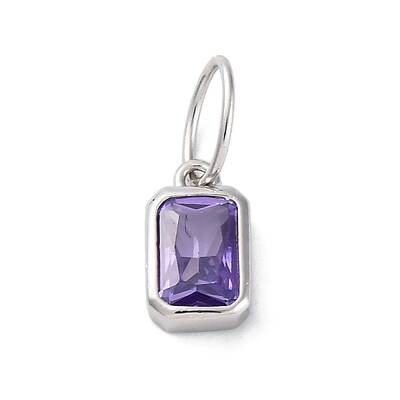 925 Sterling Silver Cubic Zirconia Charms